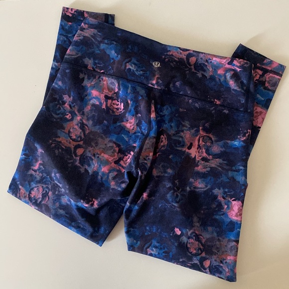 lululemon athletica Pants - Lululemon Athletica Workout Tie-Dye Leggings Yoga Colorblock